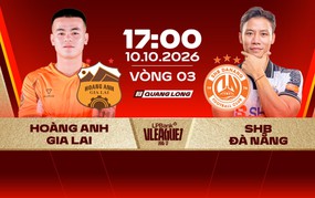 Link xem trực tiếp bóng đá Hoàng Anh Gia Lai vs SHB-Đà Nẵng 17h00 hôm nay, vòng 3 V-League 2026/27