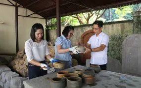 Phát lộ nhóm cổ vật thời Trần trong quá trình xây dựng nhà dân ở Ninh Bình