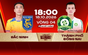 Link xem trực tiếp bóng đá Bắc Ninh vs Đồng Nai 18h00 hôm nay, V-League vòng 4