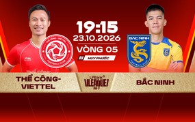 Xem trực tiếp bóng đá Thể Công Viettel vs Bắc Ninh 19h15 hôm nay, V-League vòng 5