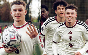 Con trai Rooney ghi 4 bàn trong chiến thắng 6-0 của đội trẻ MU