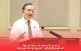 Tổng Bí thư, Chủ tịch nước Tô Lâm gặp mặt các nữ đại biểu Quốc hội khoá XVI