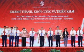 Hà Nội khánh thành, khởi công 18 công trình, dự án tiêu biểu chào mừng Ngày Giải phóng Thủ đô