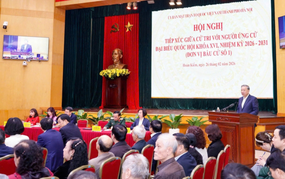 Tổng Bí thư Tô Lâm dự Hội nghị tiếp xúc giữa cử tri với người ứng cử đại biểu Quốc hội khóa XVI tại Hà Nội