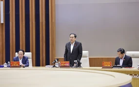 Chủ tịch Quốc hội Trần Thanh Mẫn làm việc với Ủy ban bầu cử thành phố Hải Phòng