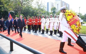 Tổng Bí thư Tô Lâm đặt hoa tại Đài Hữu nghị Campuchia - Việt Nam