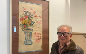 Họa sĩ Đinh Xế bền bỉ gìn giữ nét đẹp tranh Tết