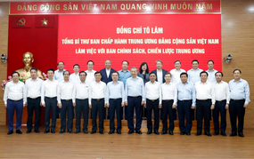 Tổng Bí thư Tô Lâm làm việc với Ban Chính sách, chiến lược Trung ương
