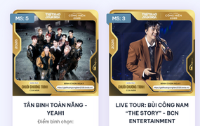 Bình chọn Giải Âm nhạc Cống hiến 2026: “Tân binh toàn năng” vượt Bùi Công Nam trong tích tắc, cuộc đua Chuỗi chương trình cực nóng