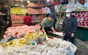 Sôi động thị trường hoa tươi và quà tặng 8/3