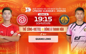 Link xem trực tiếp bóng đá Thể Công Viettel vs Thanh Hóa 19h15 hôm nay, V-League vòng 18