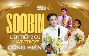 Dư âm Giải Cống hiến lần 20 - 2026: Liên tiếp 2 cú "hat-trick" Cống hiến của SOOBIN