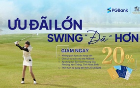 PGBank triển khai ưu đãi đặc quyền cho chủ thẻ tại Sân Golf Hoàng Gia