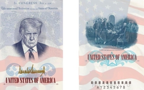 Mỹ sẽ phát hành giới hạn hộ chiếu in hình Tổng thống Donald Trump