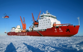 Tàu phá băng vùng cực Trung Quốc hoàn thành nhiệm vụ nghiên cứu Nam Cực