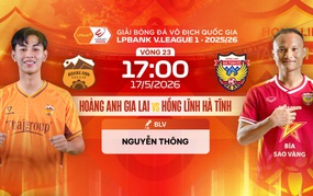 Link xem trực tiếp bóng đá Hoàng Anh Gia Lai vs Hồng Lĩnh Hà Tĩnh 17h00 hôm nay, V-League vòng 23