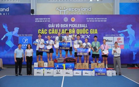 Đoàn CAND dẫn đầu giải Pickleball các CLB quốc gia