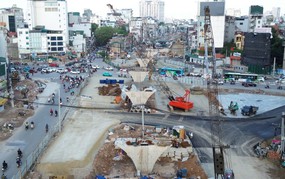 Hà Nội điều chỉnh giao thông nút giao Láng Hạ - Giảng Võ để thi công cầu vượt