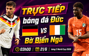 TRỰC TIẾP bóng đá Đức vs Bờ Biển Ngà: Franck Kessie ghi bàn, ĐT Đức gặp khó (H2, 0-1)