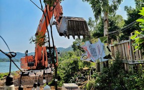 Hà Nội: Giải tỏa vi phạm trong phạm vi bảo vệ công trình thủy lợi hồ Đồng Đò