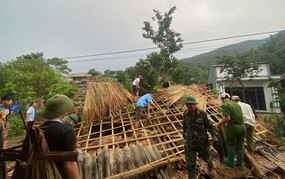 Lào Cai: Nhiều nhà ở bị tốc mái, thiệt hại do mưa dông cục bộ
