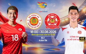 Lịch thi đấu bóng đá hôm nay 30/8: Trực tiếp Siêu cúp quốc gia 2026
