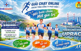 EVNGENCO1 phát động Giải chạy online CBCNVLĐ năm 2026