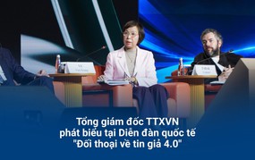 Tổng giám đốc TTXVN phát biểu tại Diễn đàn quốc tế "Đối thoại về tin giả 4.0"