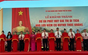 Khánh thành Dự án phát huy giá trị di tích Nhà lưu niệm cụ Huỳnh Thúc Kháng