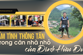 Ấm tình Thông tấn trong căn nhà nhỏ của Đinh Hữu Dư