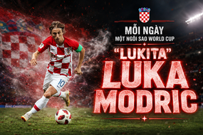 Mỗi ngày một ngôi sao World Cup: "Lukita" Luka Modric
