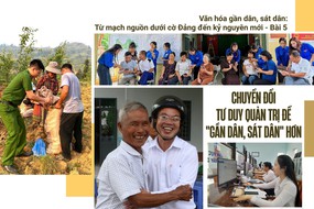 Chuyển đổi tư duy quản trị để "gần dân, sát dân" hơn