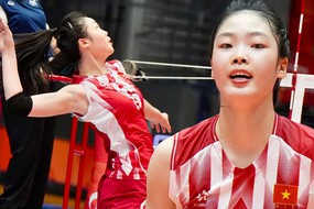 Sao mai 18 tuổi cao gần 1m9 ghi điểm nhiều nhất cho ĐT bóng chuyền Việt Nam trước ĐT Trung Quốc
