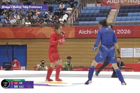Nữ võ sĩ MMA Việt Nam thắng đối thủ Kazakhstan, thẳng tiến tứ kết ASIAD 2026