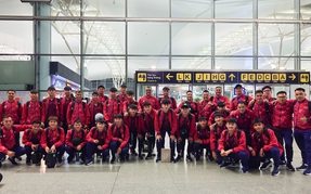 VIDEO U17 Việt Nam lên đường sang Ả Rập Xê Út tham dự VCK U17 châu Á 2026