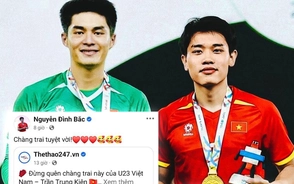 Đình Bắc an ủi Trung Kiên đầy ngọt ngào, dàn sao U23 Việt Nam thay nhau động viên thủ thành hot boy