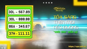 Biển số "ngôi sao" đấu giá ngày 19/5: Khẳng định phong cách - Tỏa sáng trên mọi nẻo đường 