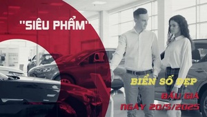 Đấu giá biển số xe mô tô, xe gắn máy ngày 20/5/2025 