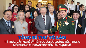 Tổng Bí thư Tô Lâm: Trí thức, văn nghệ sỹ tiếp tục là lực lượng tiên phong mở đường cho dân tộc tiến lên mạnh mẽ