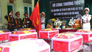 Đưa 93 hài cốt liệt sĩ về Nghĩa trang Liệt sĩ Quốc gia Vị Xuyên