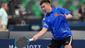 Lý Hoàng Nam thi đấu pickleball tại Đại hội Thể thao toàn quốc 2026