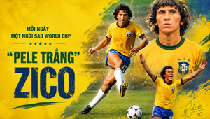 Mỗi ngày một ngôi sao World Cup: "Pele trắng" Zico