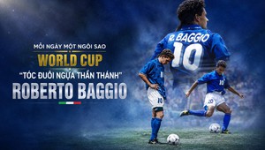 Mỗi ngày một ngôi sao World Cup: "Tóc đuôi ngựa thần thánh" Roberto Baggio