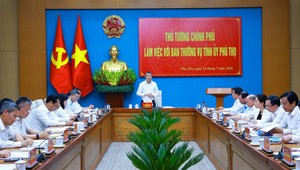 Thủ tướng làm việc với Ban Thường vụ Tỉnh uỷ Phú Thọ