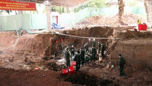Phát hiện thêm rãnh mộ tập thể liệt sĩ tại công viên Lê Thị Riêng
