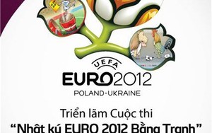 Chiều nay (29/6) triển lãm tranh dự thi 'Nhật ký EURO bằng tranh'