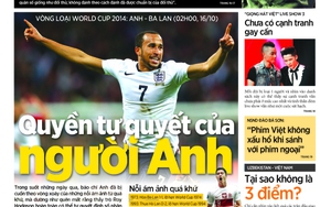 Đọc gì trên báo Thể thao & Văn hóa số ra ngày 15/10/2013?