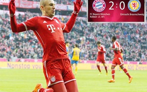 Arjen Robben suýt chấn thương nặng vì... ăn mừng quá khích