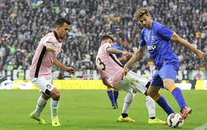 Thắng dễ Palermo 2-0, Juventus củng cố ngôi đầu