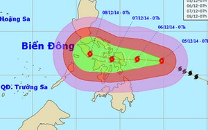 Bão Hagupit gần Biển Đông